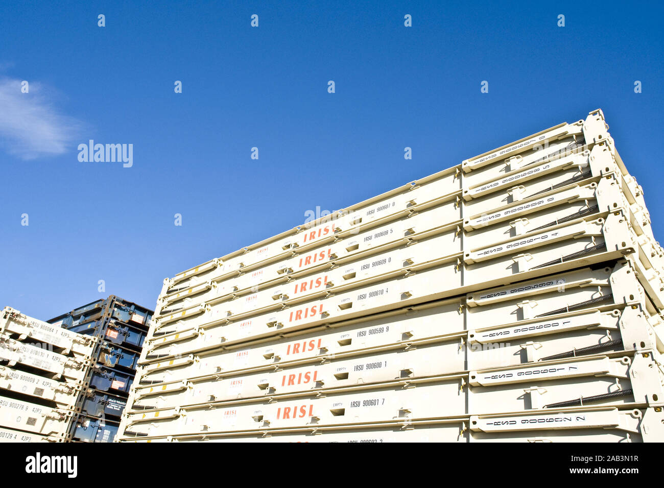 Gestapelte Container Stock Photo