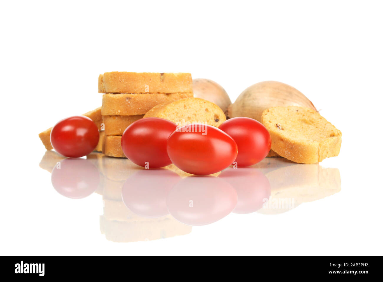 Brot Mit Tomaten Und Zwiebeln