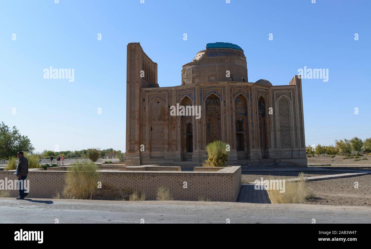 The Turabek-Khanum Mausoleum in Konye-Urgench, Turkmenistan. Stock Photo