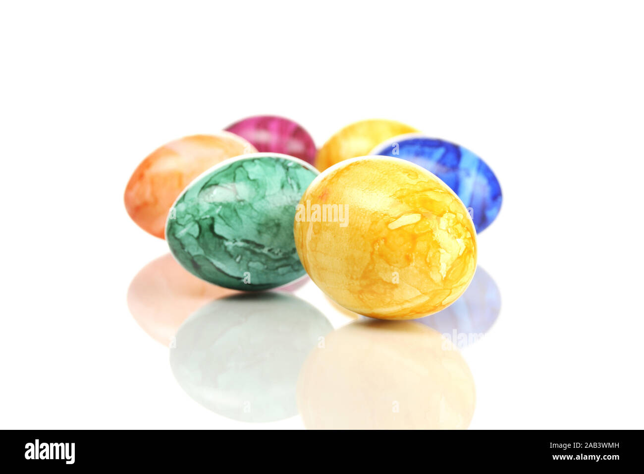 Farbige Ostereier |Colored Easter Eggs| Stock Photo