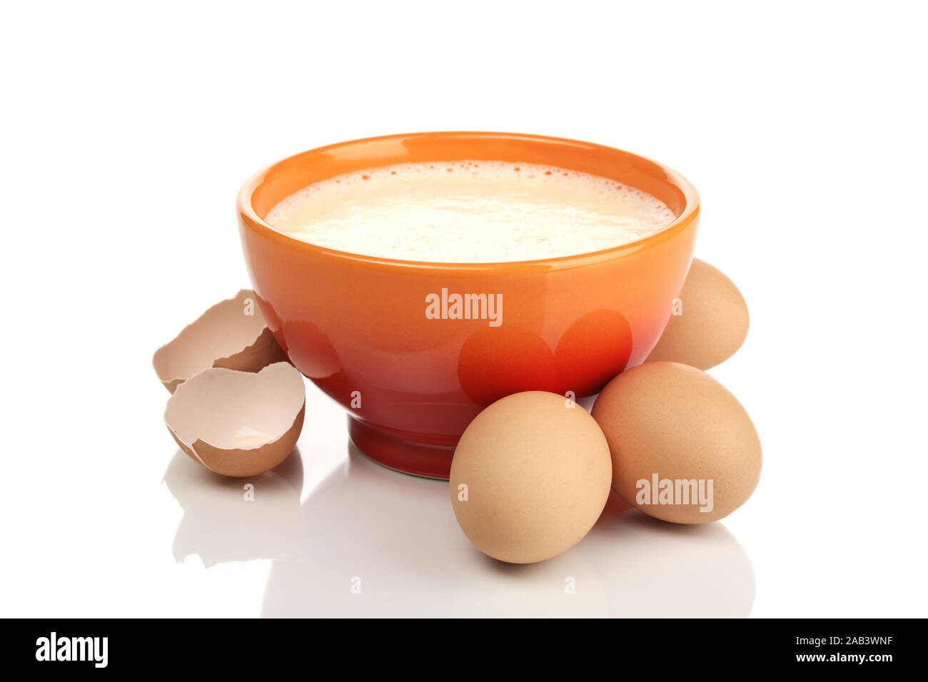 Schüssel mit Rühreier |Bowl with scrambled eggs| Stock Photo