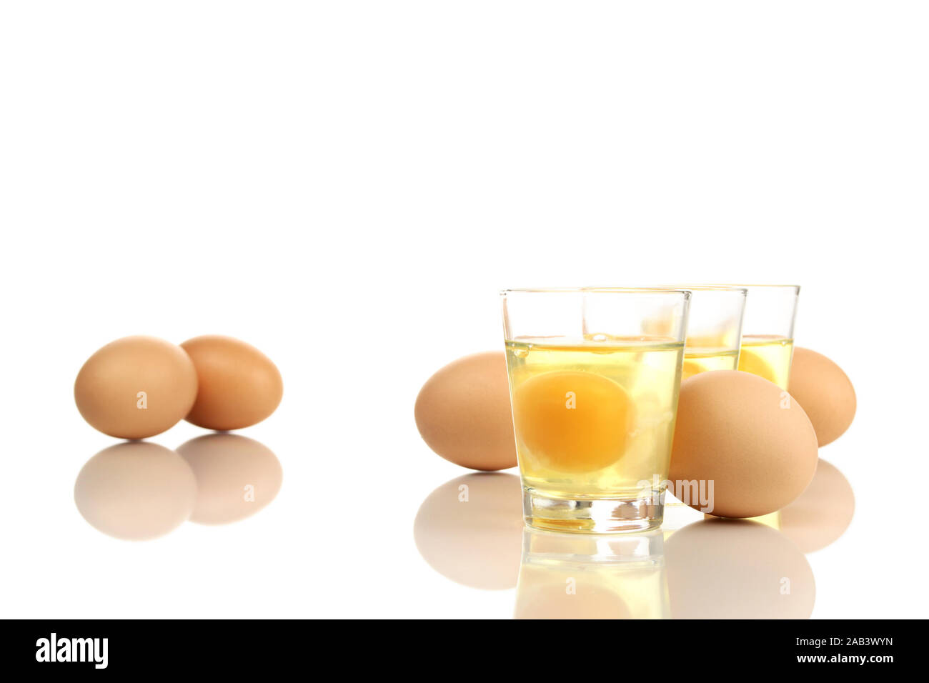 Raw eggs drink glass hi-res stock photography and images - Alamy