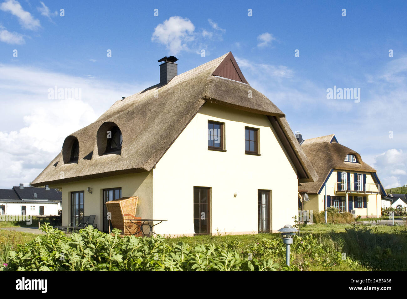Ferienhäuser |Cottages| Stock Photo