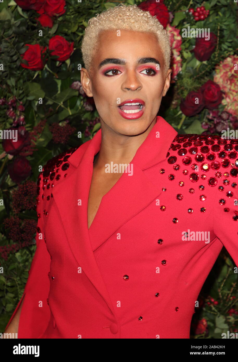 Layton Williams attends the 65th Evening Standard Theatre Awards at the London Coliseum in London. Stock Photo