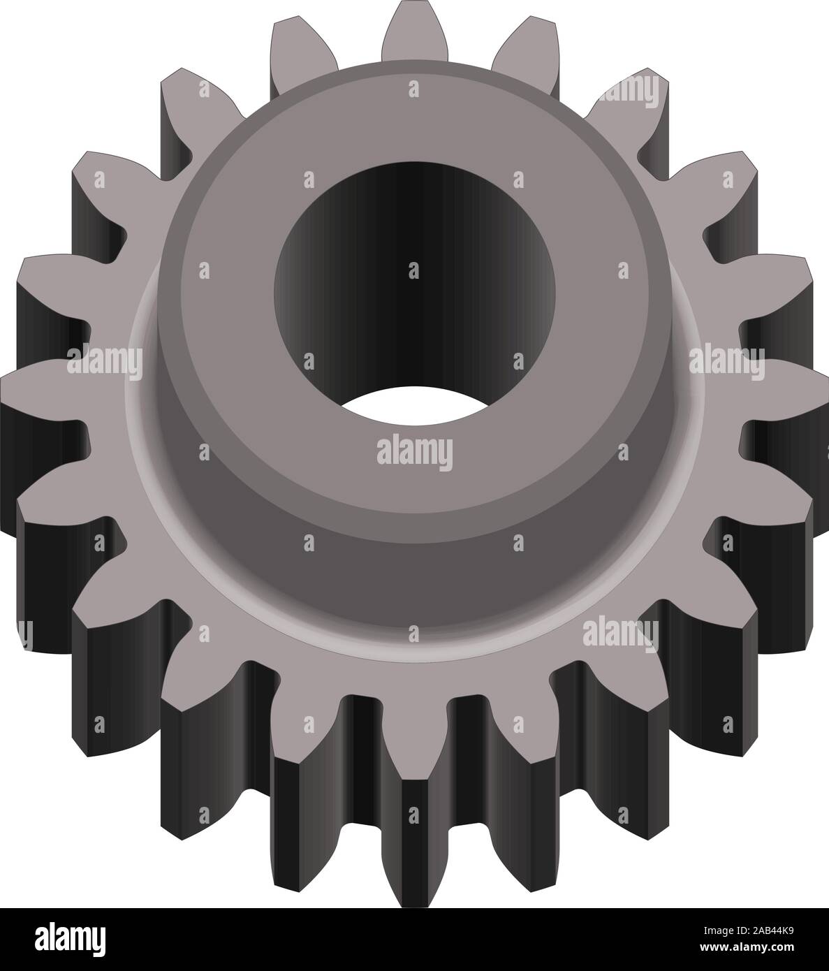 Gear wheel. Machine parts. 3D effect vector Stock Vector Image & Art