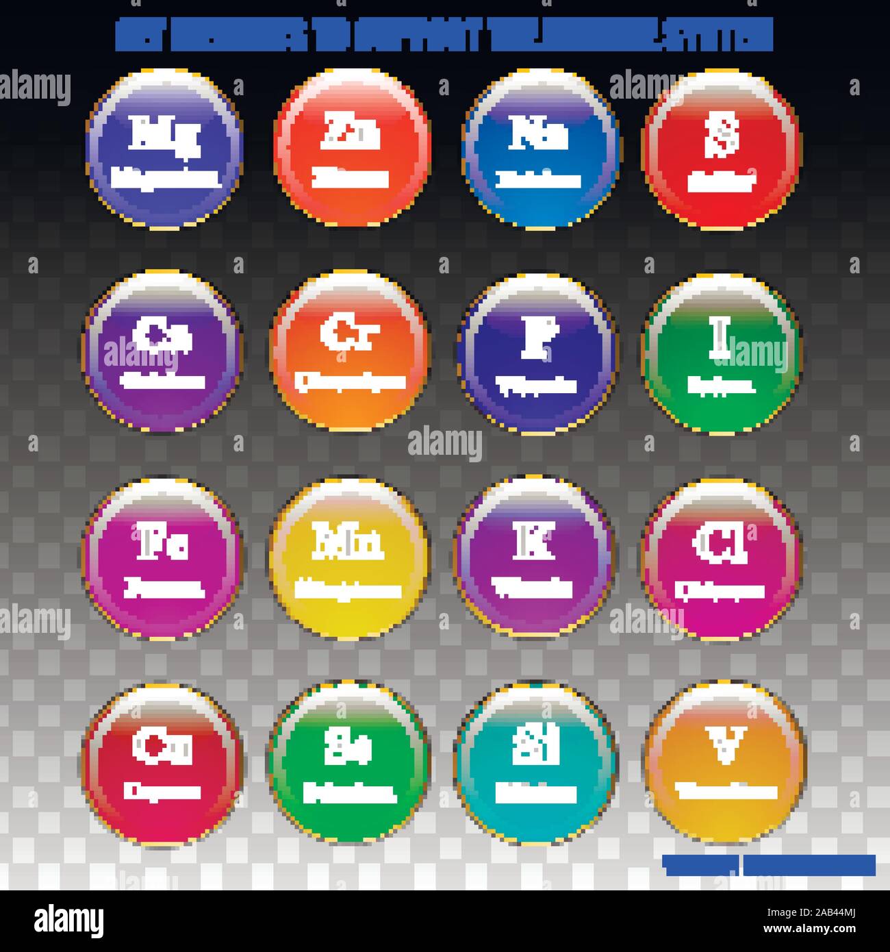 Set elements and vitamins to support immune system. Vector illustration with isolated