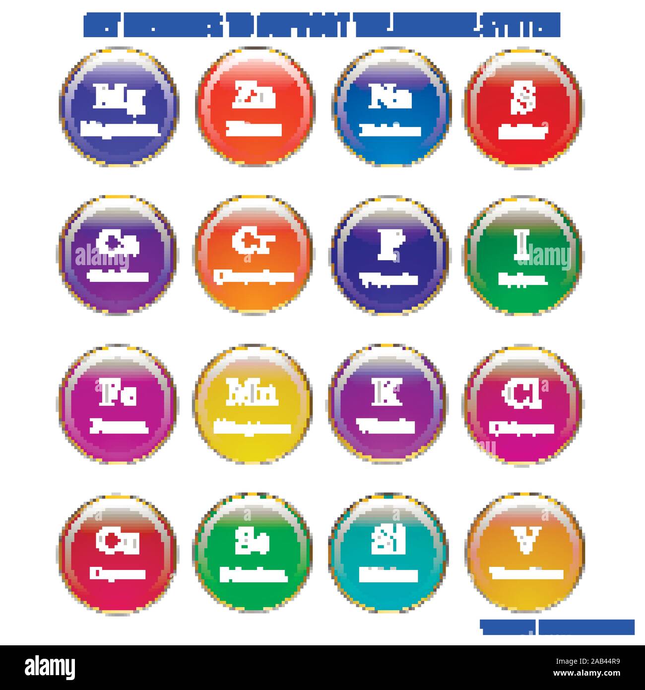 Set elements and vitamins to support immune system. Vector illustration with isolated white