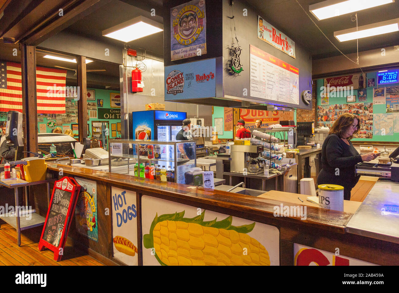 Ruby's Bar and Grill, The Boardwalk, Coney Island,Brooklyn, New York
