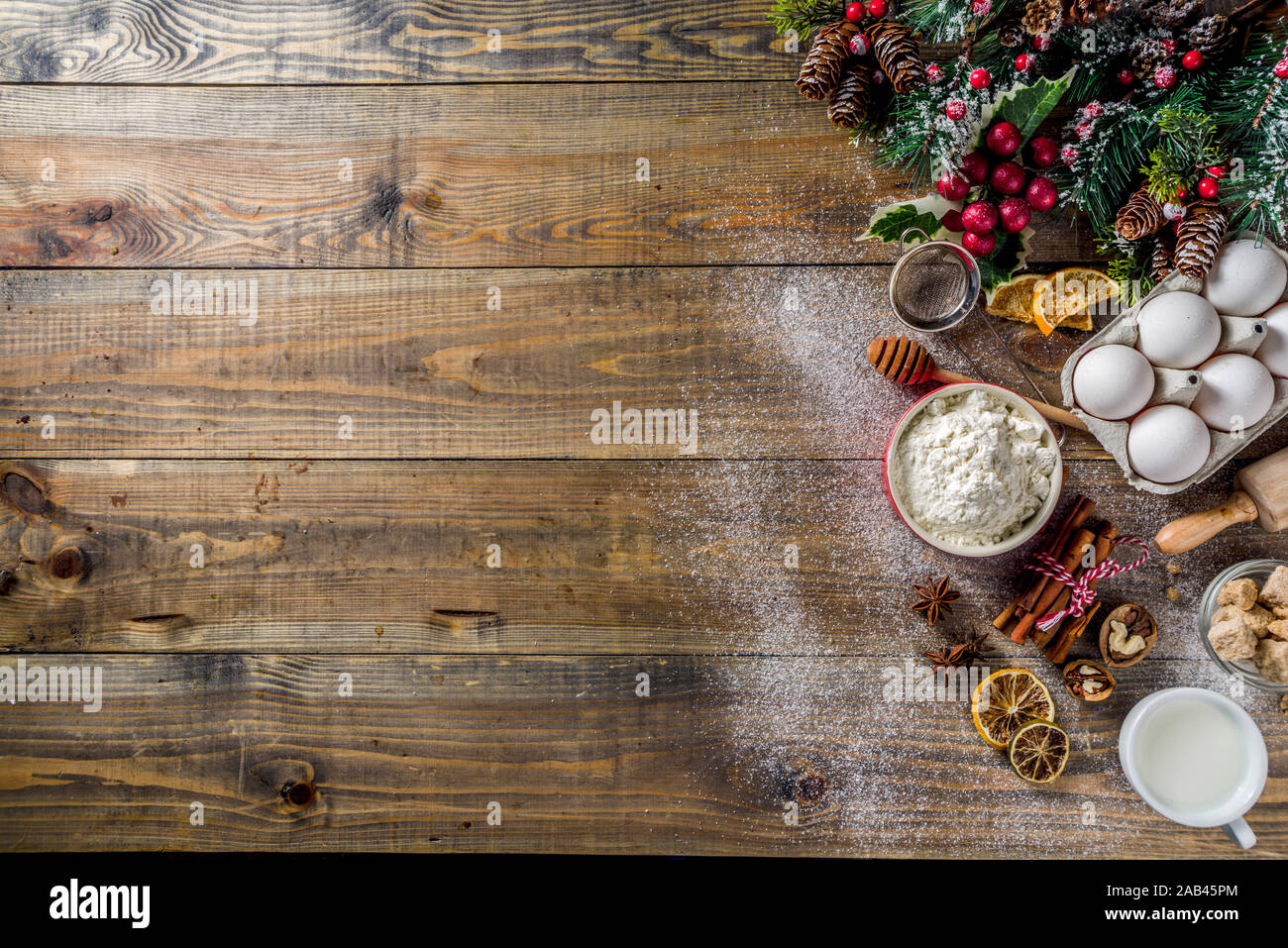 Christmas Baking Cake Background. Ingredients and Tools for Baking - Flour,  Eggs, Silicone Molds in the Shape of a Christmas Tree, Stock Image - Image  of menu, country: 132702403