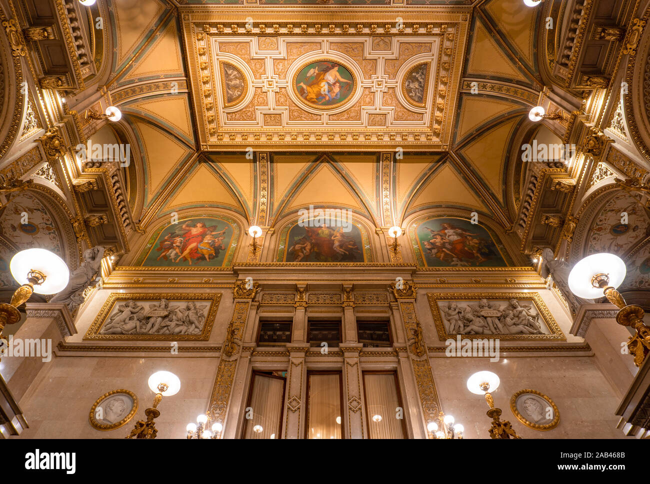 VIENNA, AUSTRIA OCTOBER 2019 Interior of Vienna State Opera House