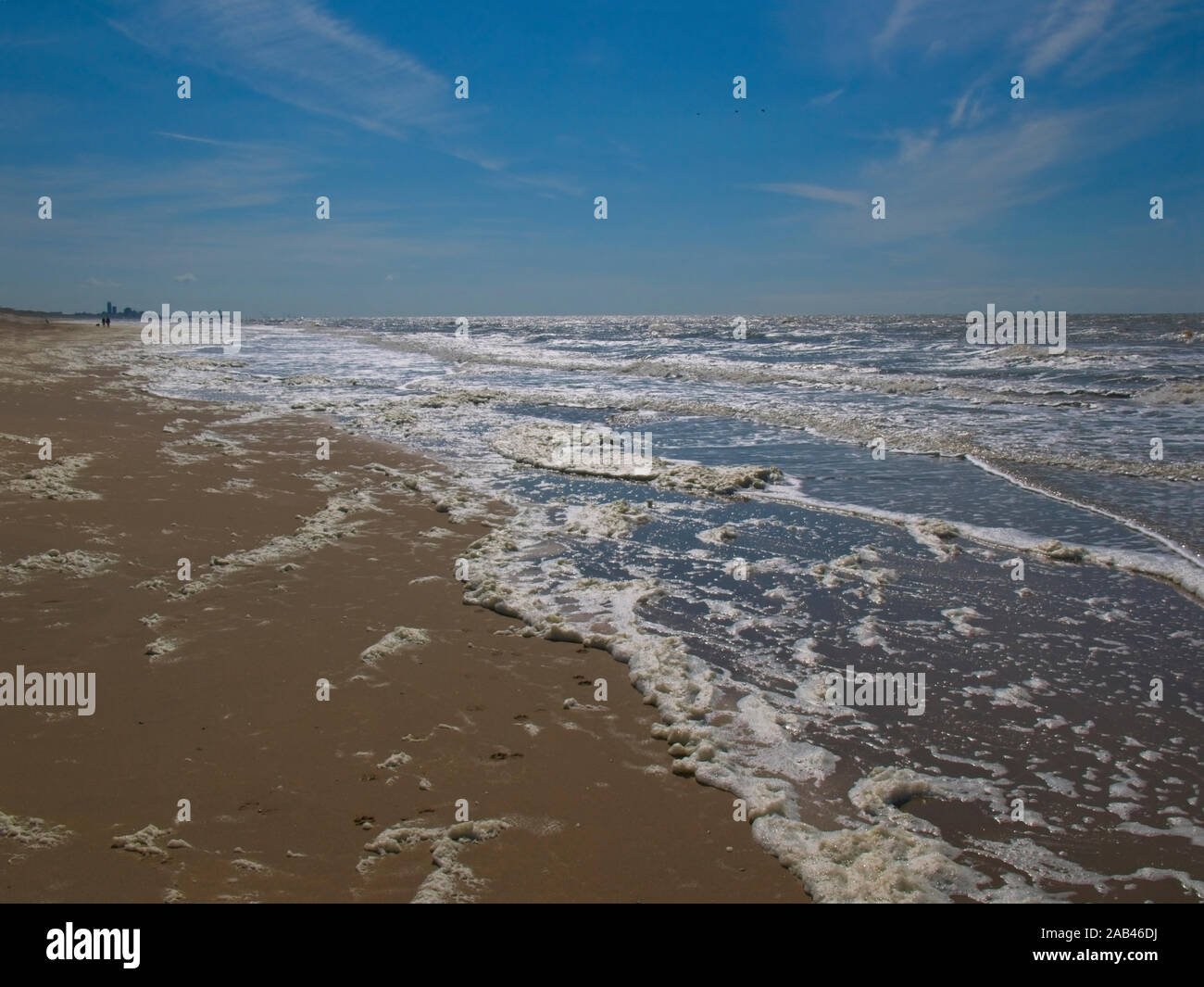 The Northsea coast near Wassenaar in Holland. Stock Photo