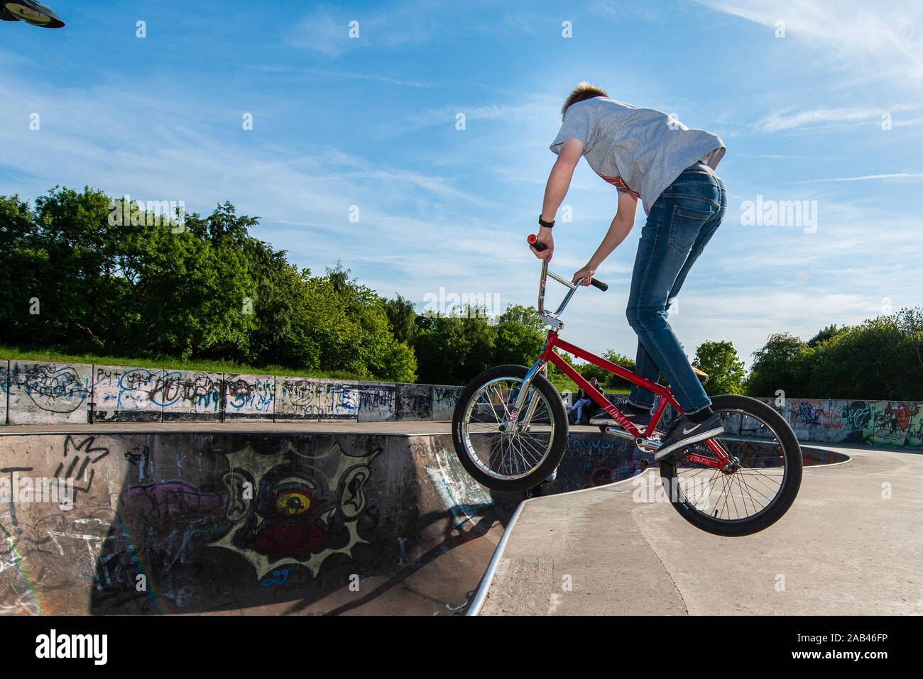 Pro, Professional BMX riders compete in 