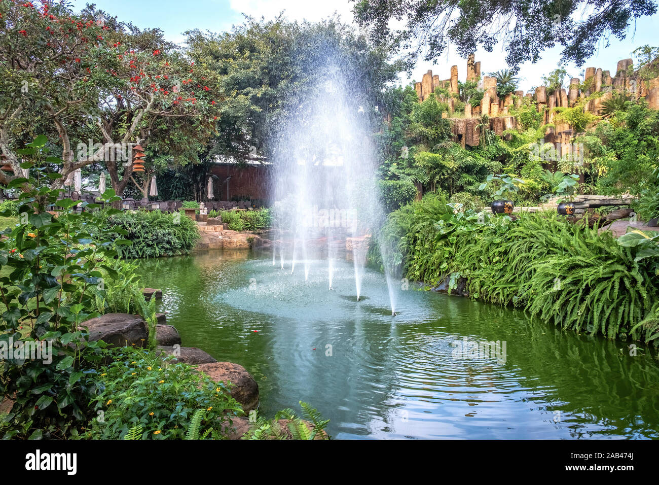 Coffee village at Buon Me Thuot city, Dak Lak province, Vietnam Stock