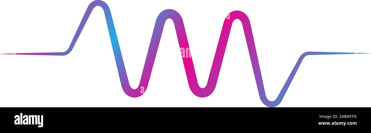 Wave Line Music, Audio Spectrum, Sound Equalizer Vector Stock Vector ...