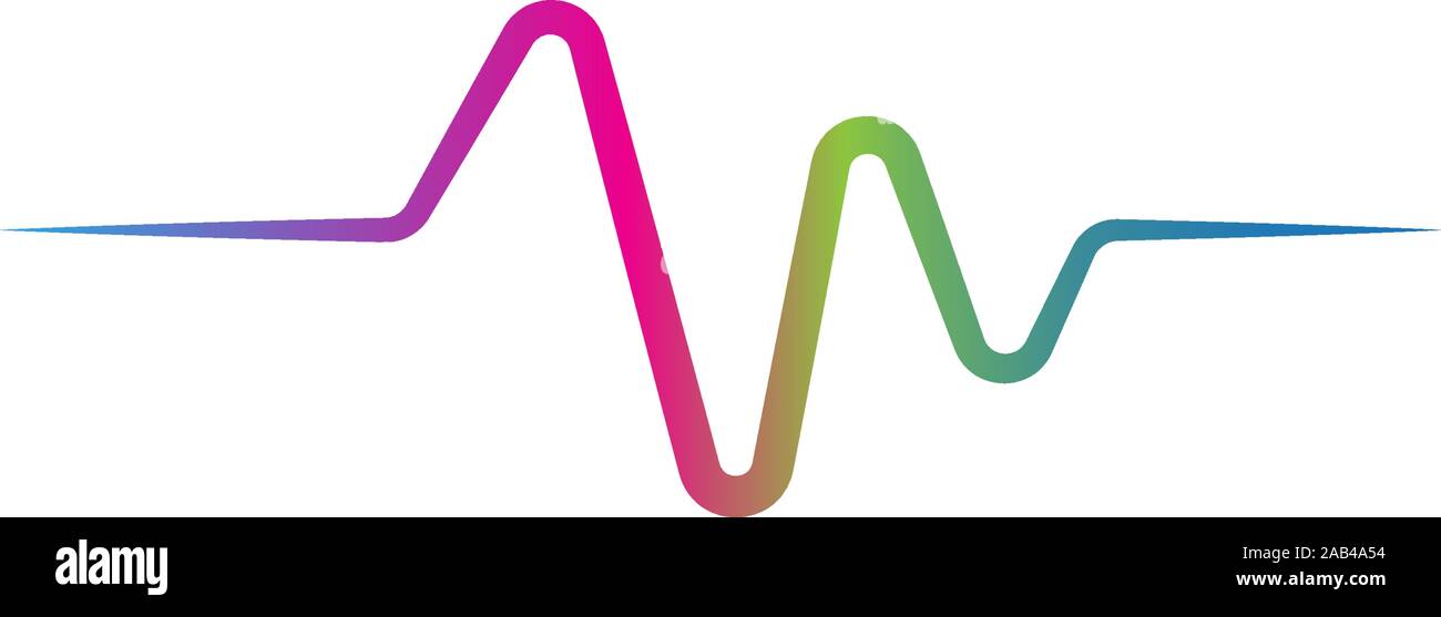 Wave Line Music, Audio Spectrum, Sound Equalizer Vector Stock Vector ...