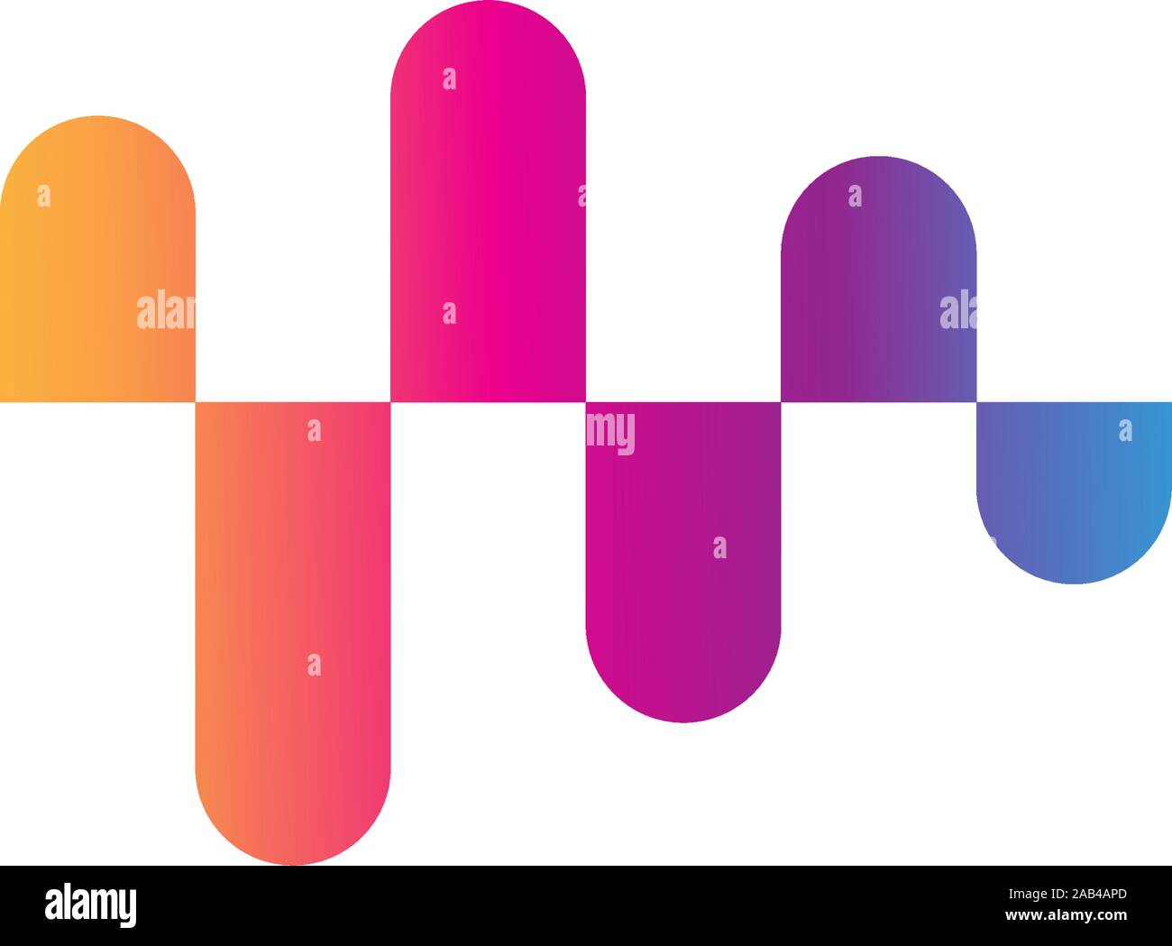 Rounded Audio Spectrum, Wave Music, Sound Equalizer Vector Stock Vector ...