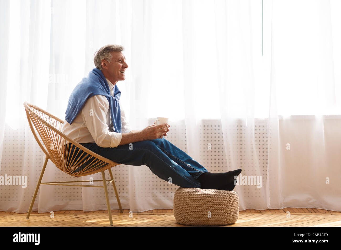 Old Man Relaxing On Chair: Over 7,800 Royalty-Free Licensable