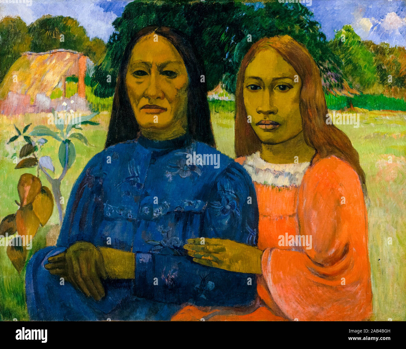 Two tahitian women hi-res stock photography and images - Alamy