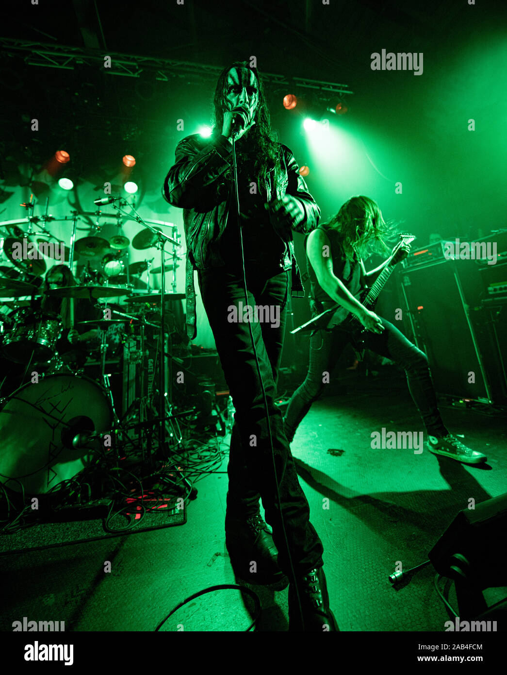 Copenhagen, Denmark. 24th, November 2019. The Norwegian black metal band Gaahls Wyrd performs a live concert at Pumpehuset in Copenhagen. Here vocalist Gaahl is seen live on stage. (Photo credit: Gonzales Photo - Nikolaj Bransholm). Stock Photo