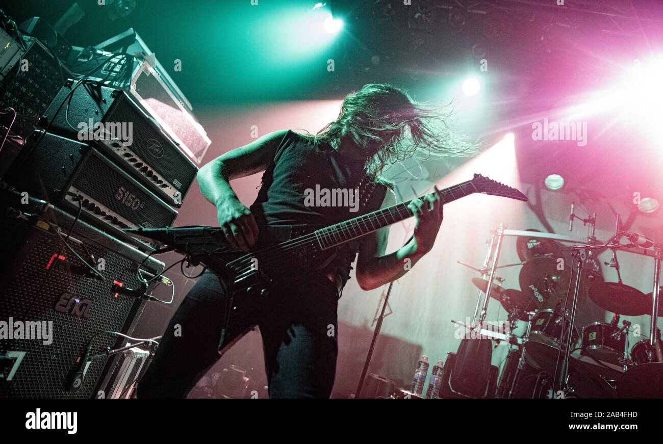 Copenhagen, Denmark. 24th, November 2019. The Norwegian black metal band Gaahls Wyrd performs a live concert at Pumpehuset in Copenhagen. (Photo credit: Gonzales Photo - Nikolaj Bransholm). Stock Photo