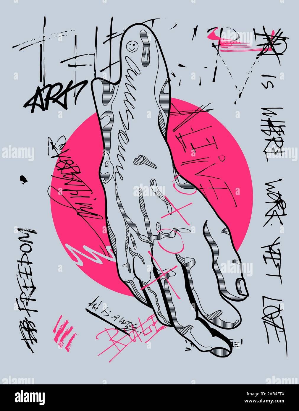 Vector lines classical hand drawn illustration Stock Vector Image & Art ...