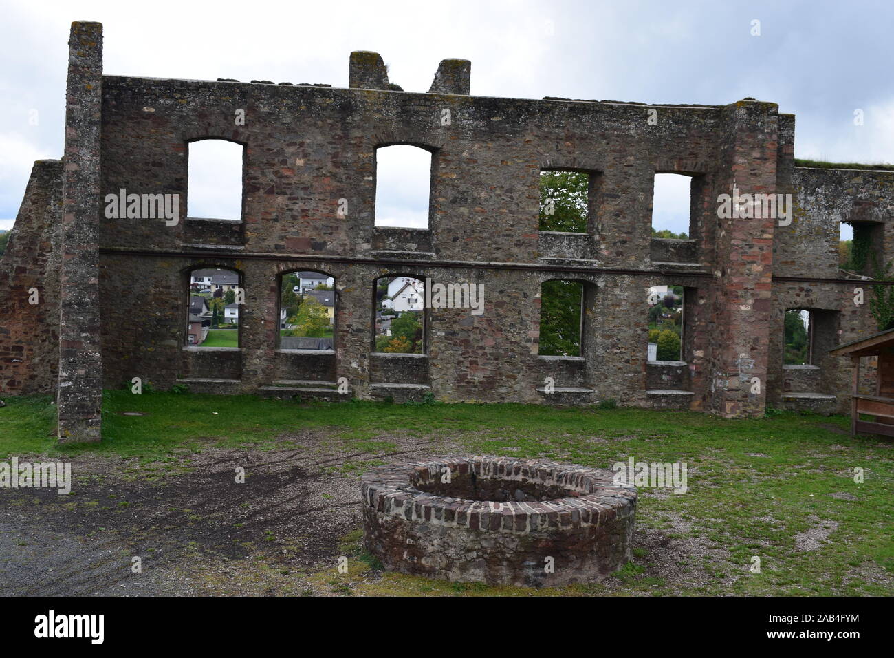 castle ruin in Ulmen Stock Photo - Alamy