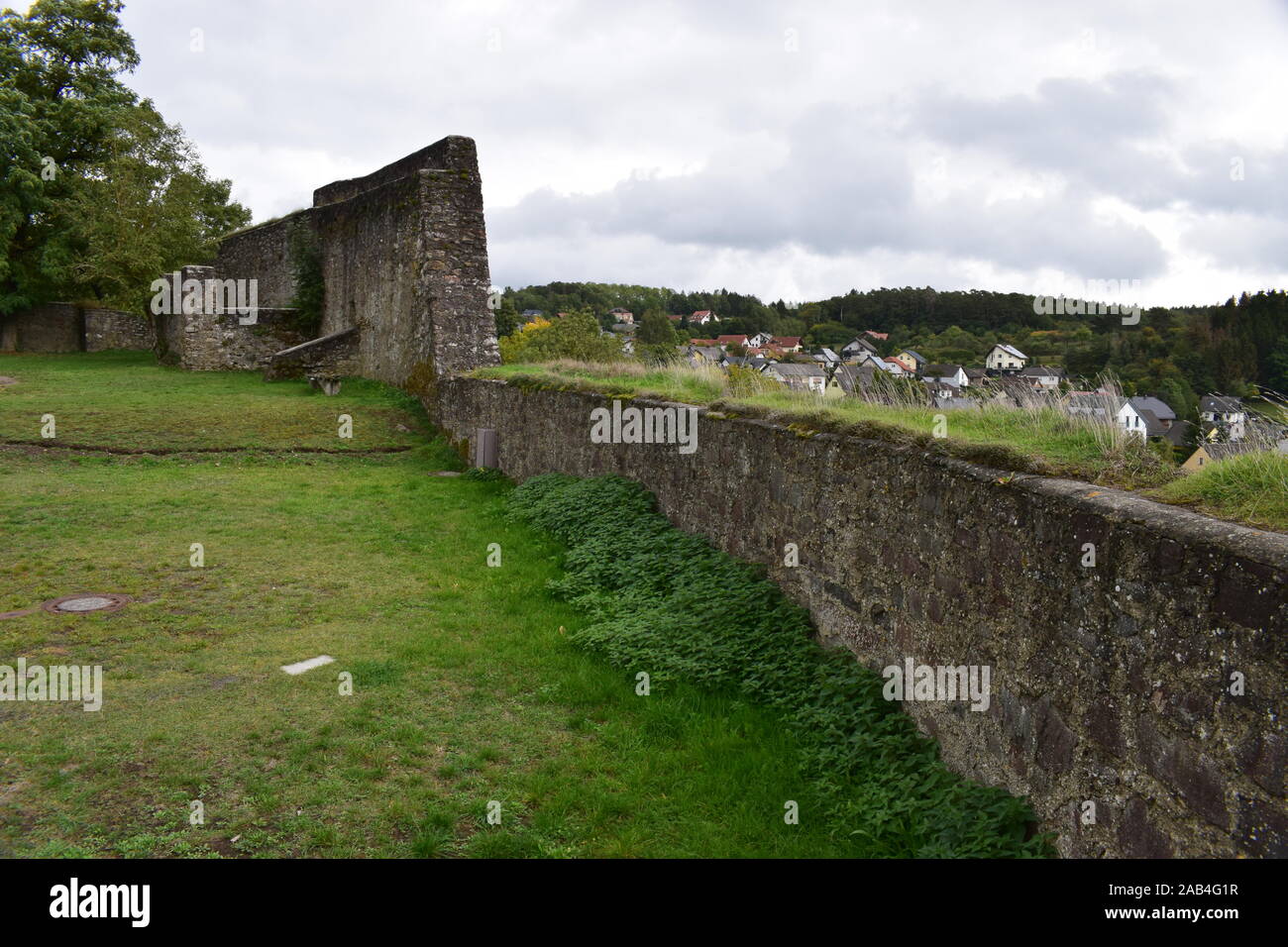 castle ruin in Ulmen Stock Photo - Alamy