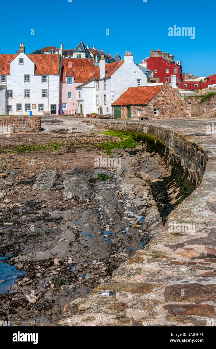 Picturesque Pittenweem harbour in the East Neuk of Fife, Scotland Stock