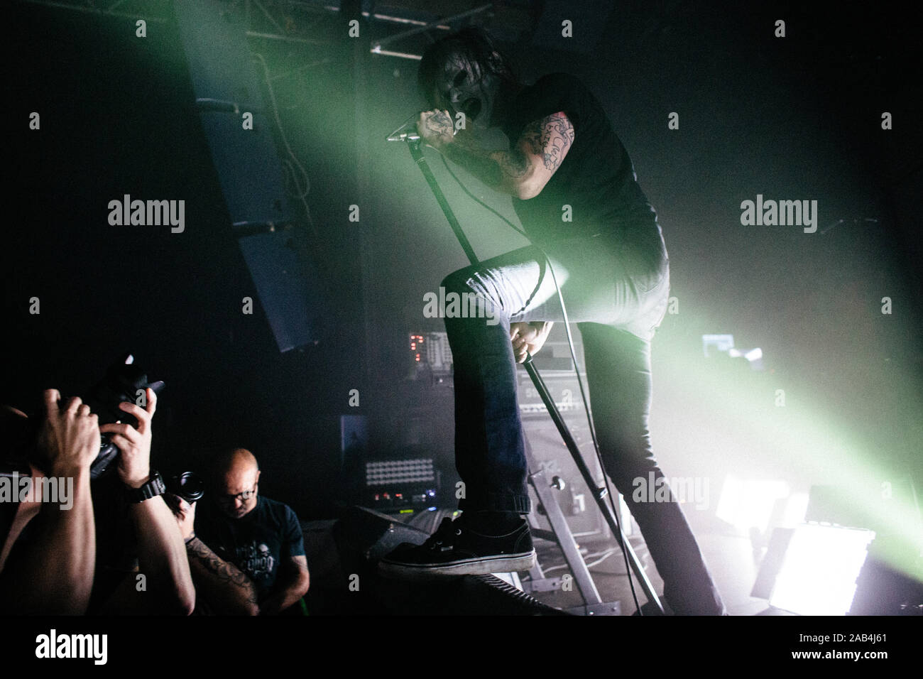 Copenhagen, Denmark. 24th, November 2019. The American synthwave act GosT performs a live concert at Pumpehuset in Copenhagen. (Photo credit: Gonzales Photo - Malthe Ivarsson). Stock Photo
