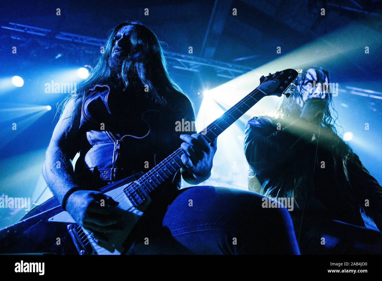 Copenhagen, Denmark. 24th, November 2019. The Norwegian black metal band Gaahls Wyrd performs a live concert at Pumpehuset in Copenhagen. (Photo credit: Gonzales Photo - Malthe Ivarsson). Stock Photo