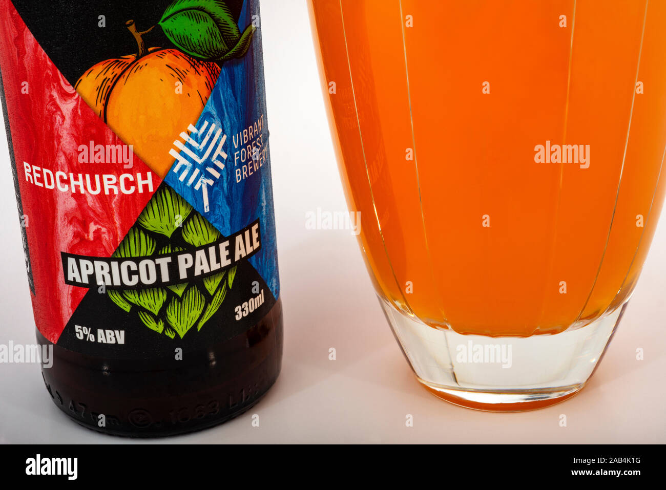 Redchurch apricot pale ale Stock Photo