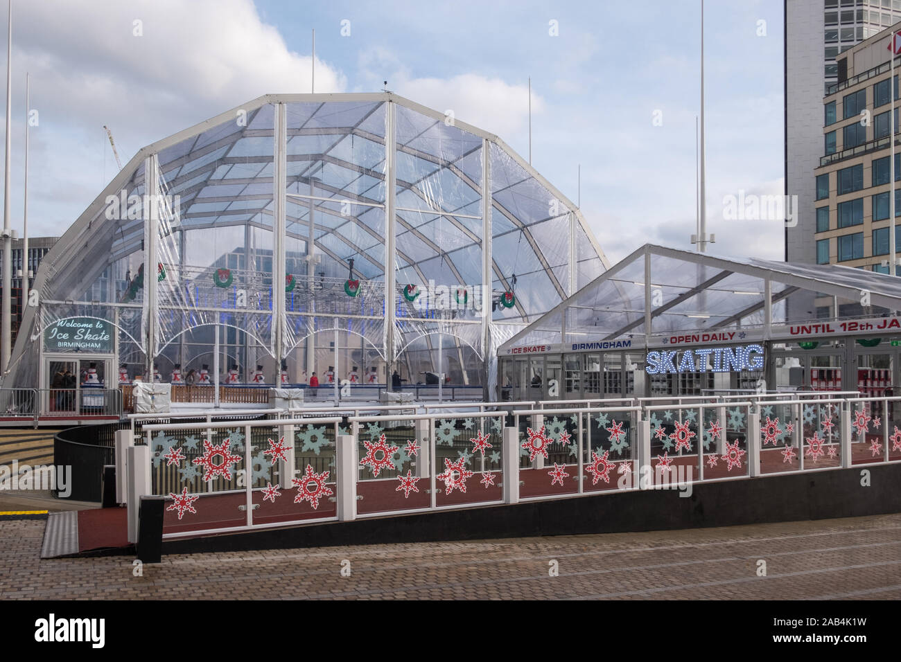 Ice Skate Birmingham an indoor iceskating rink in Centenary Square