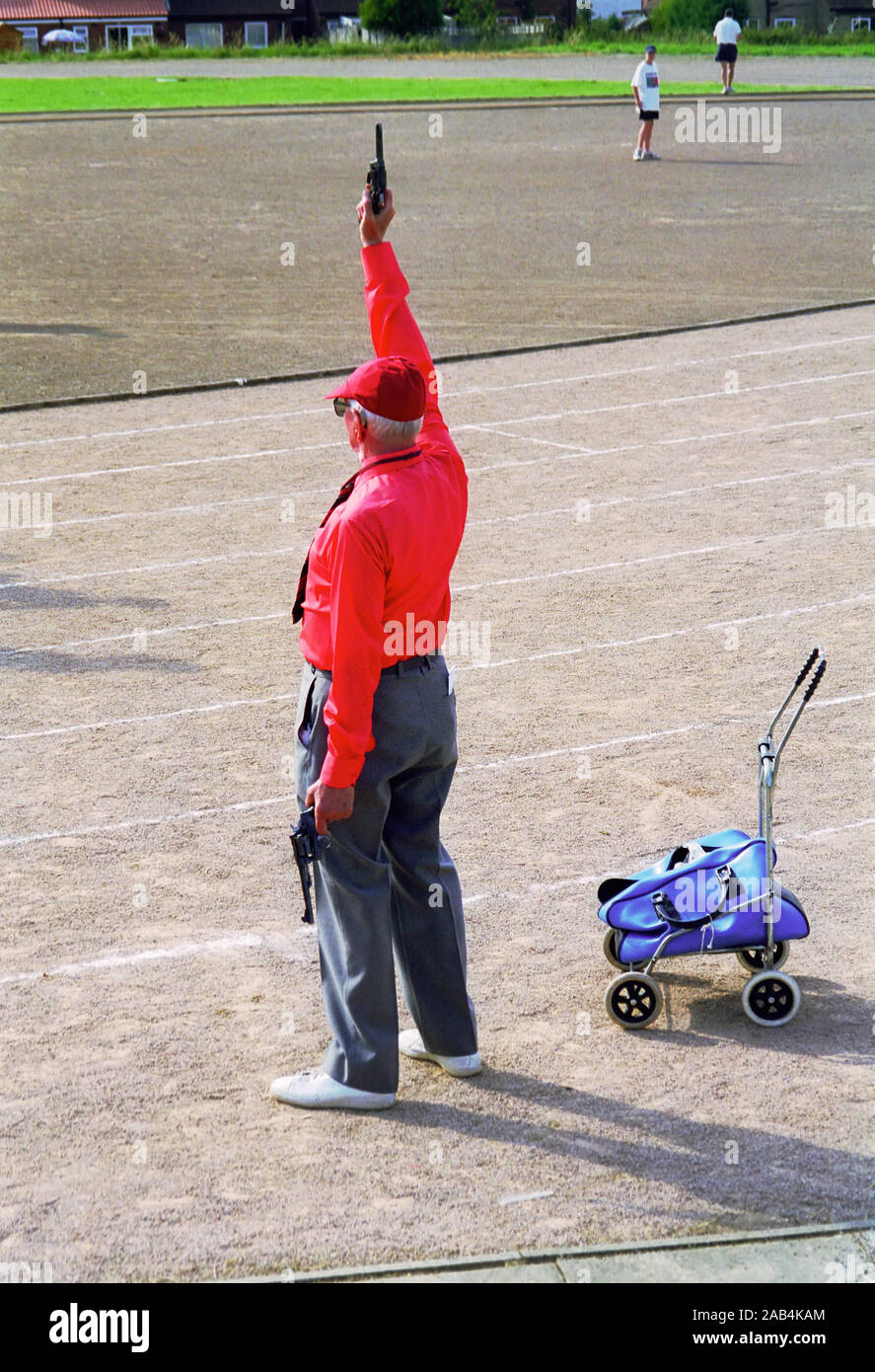 Track starting pistol hi-res stock photography and images - Alamy