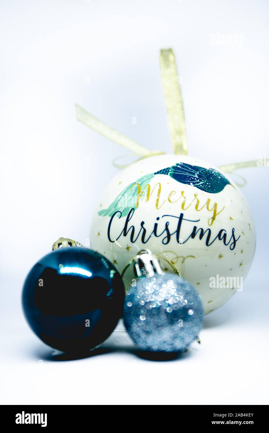 Alternative Christmas Three Balls Stock Photo