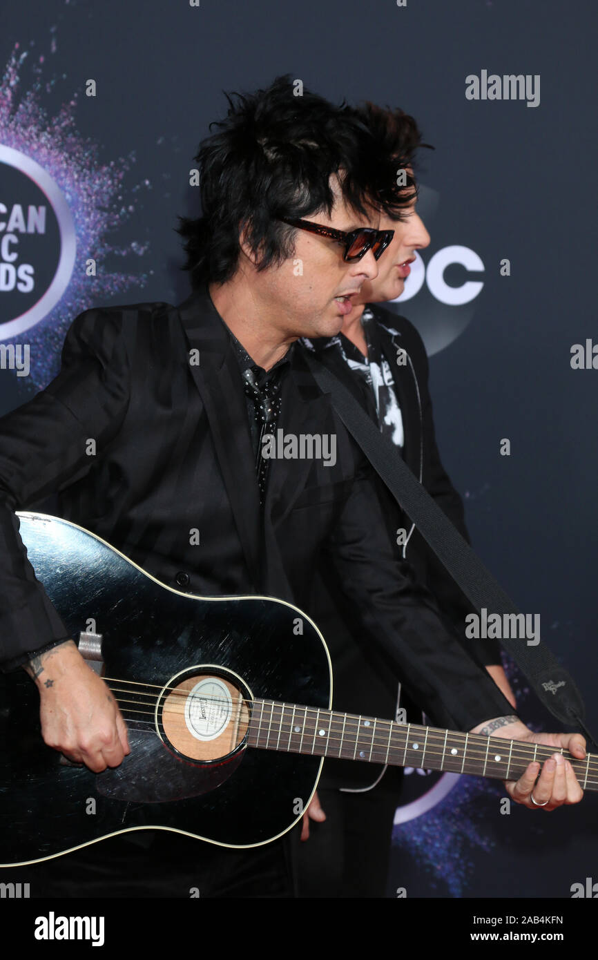 November 24, 2019, Los Angeles, CA, USA: LOS ANGELES - NOV 24: Billie Joe  Armstrong at the 47th American Music Awards - Arrivals at Microsoft Theater  on November 24, 2019 in Los