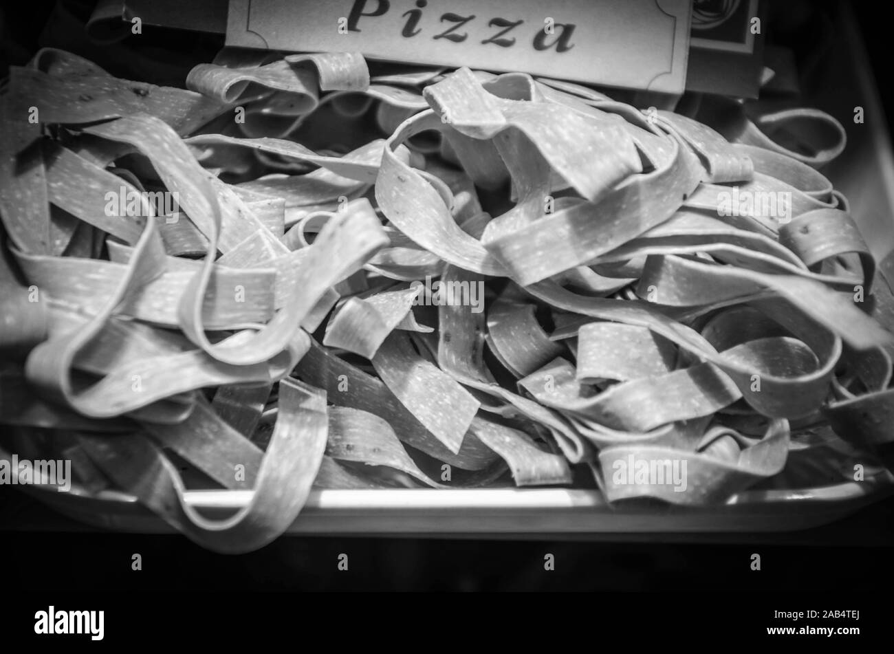 fresh italian pasta close up view Stock Photo - Alamy