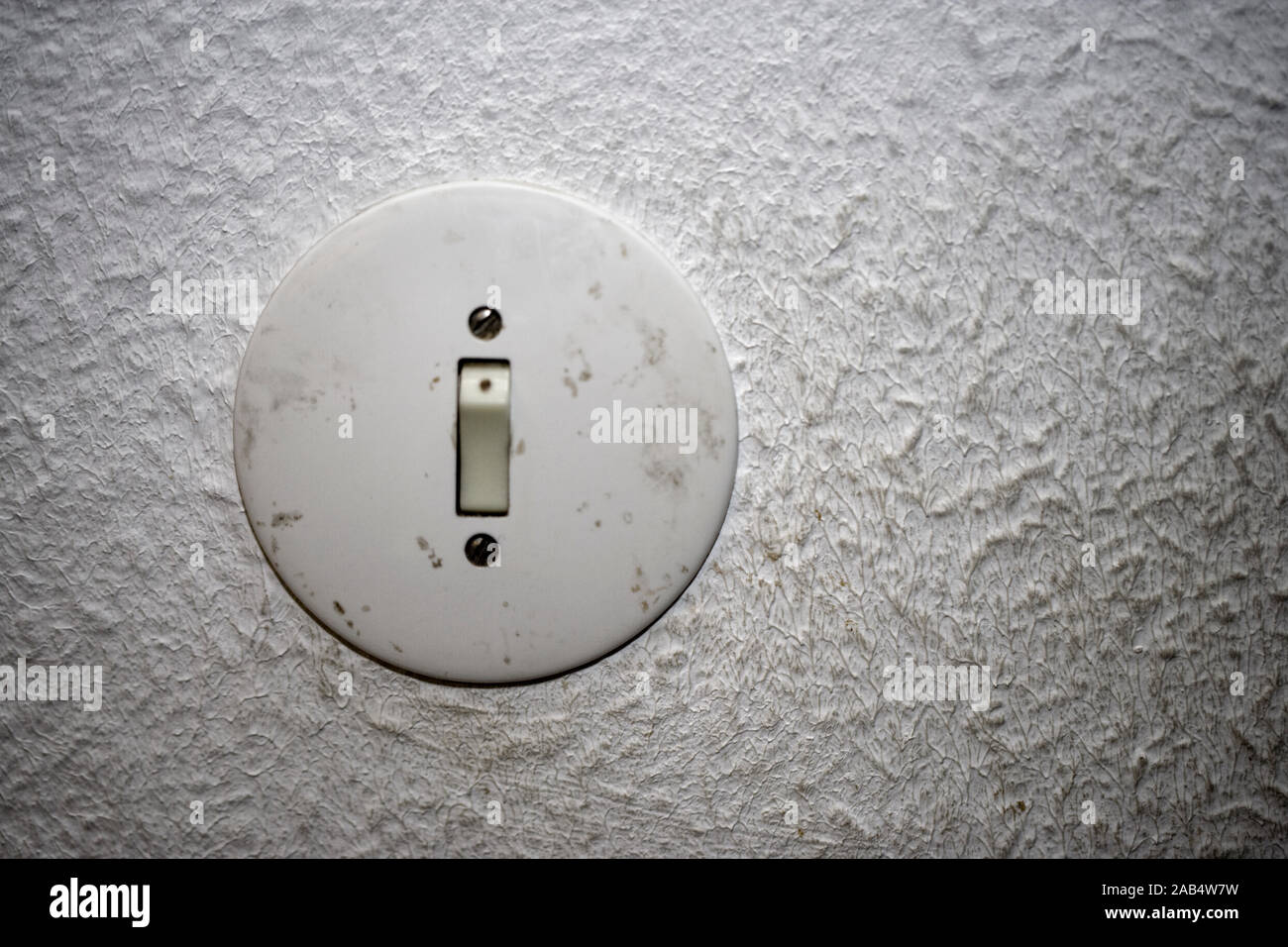 Old electrical switch Stock Photo