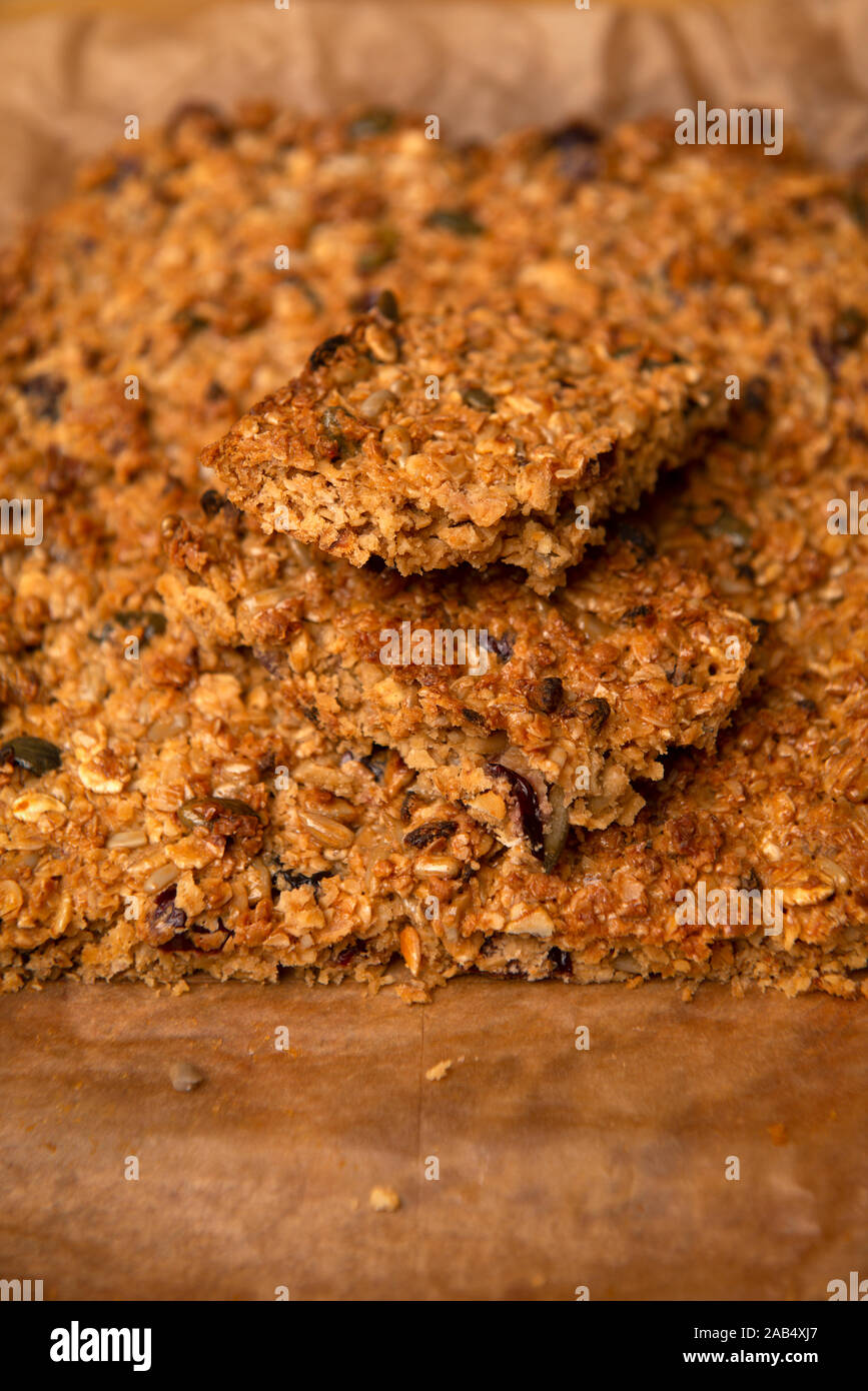 Oat and raisin flapjack hires stock photography and images Alamy