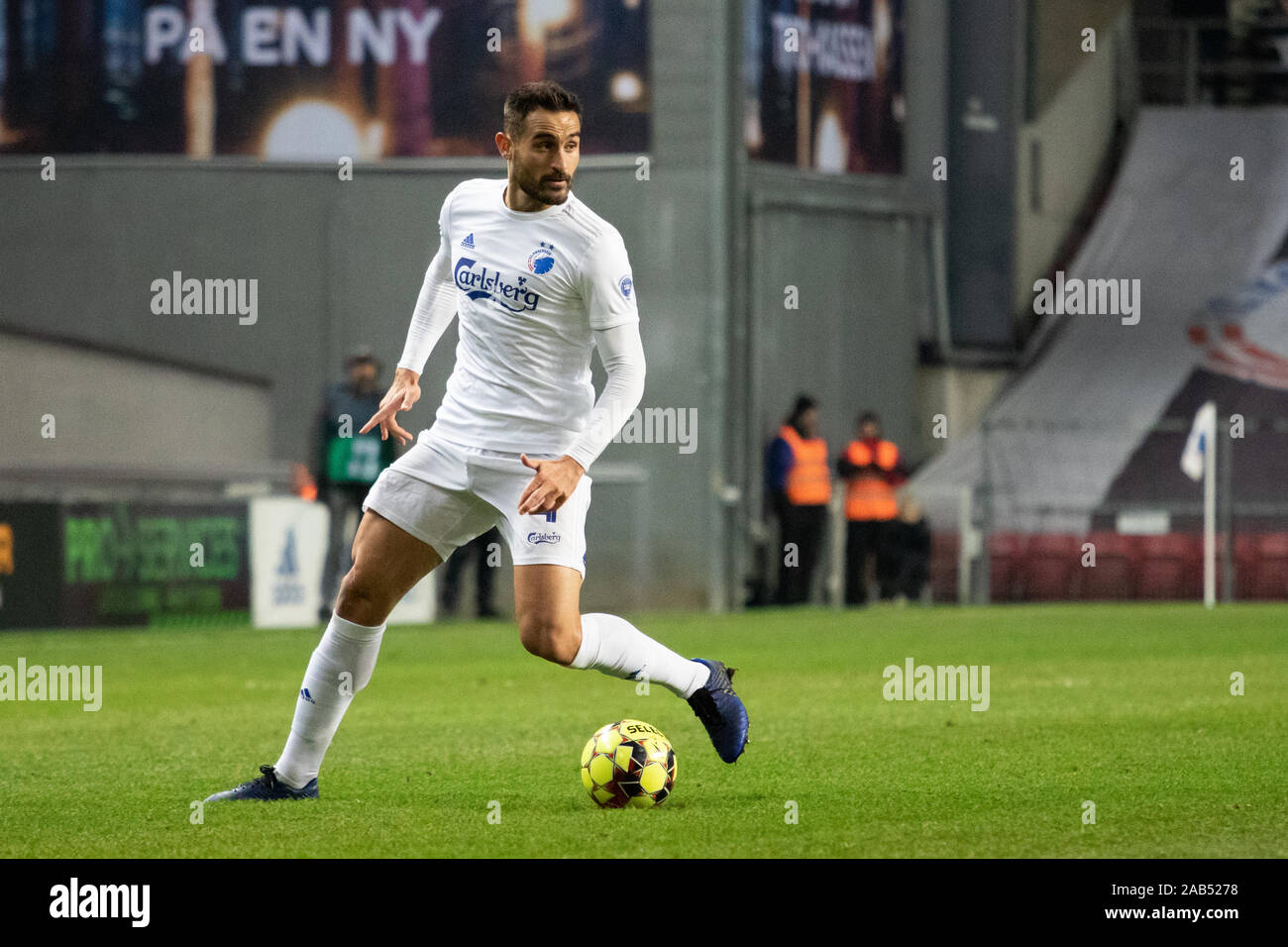 Copenhagen, Denmark, 24th, November 2019. Sotirios Papagiannopoulos (4) of FC Copenhagen seen during the 3F Superliga match between FC Copenhagen and Hobro IK at Telia Parken. (Photo credit: Gonzales Photo - Dejan Obretkovic). Stock Photo