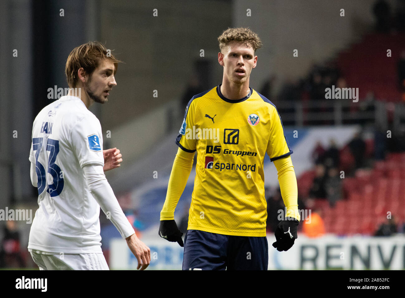 Copenhagen, Denmark, 24th, November 2019. Christian Cappis (18) of Hobro IK seen during the 3F Superliga match between FC Copenhagen and Hobro IK at Telia Parken. (Photo credit: Gonzales Photo - Dejan Obretkovic). Stock Photo