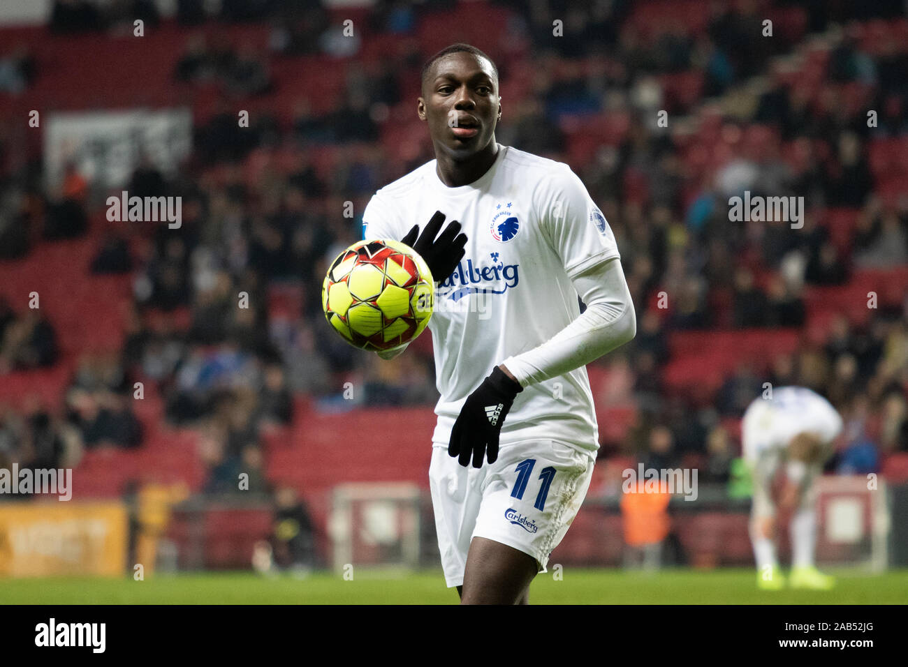 Copenhagen, Denmark, 24th, November 2019. Mohamed Daramy (11) of FC Copenhagen seen during the 3F Superliga match between FC Copenhagen and Hobro IK at Telia Parken. (Photo credit: Gonzales Photo - Dejan Obretkovic). Stock Photo