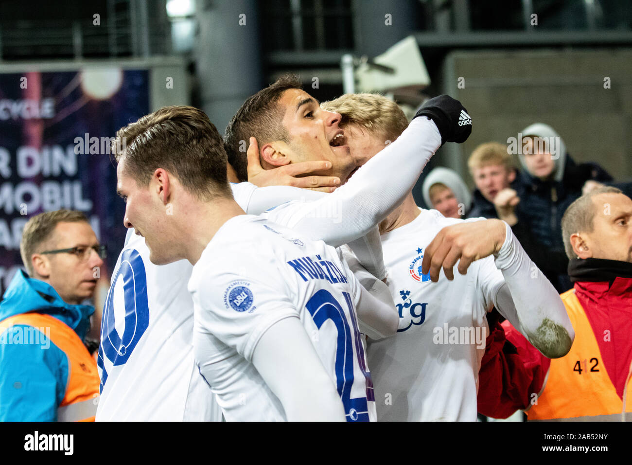 Copenhagen, Denmark, 24th, November 2019. Pieros Sotiriou (9) of FC Copenhagen seen during the 3F Superliga match between FC Copenhagen and Hobro IK at Telia Parken. (Photo credit: Gonzales Photo - Dejan Obretkovic). Stock Photo