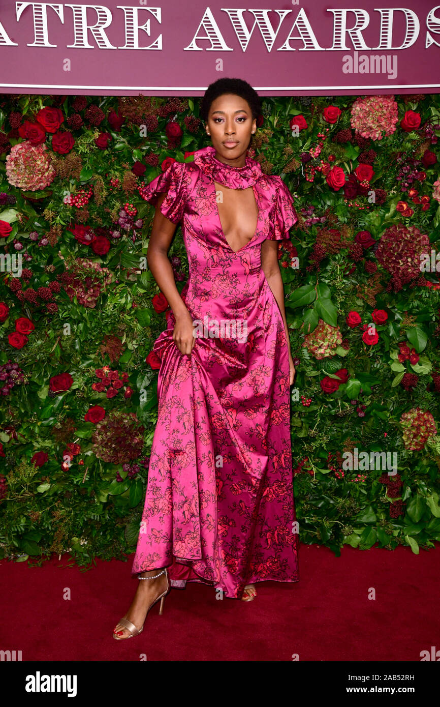 Sophia Brown attending the 65th Evening Standard Theatre Awards at held at the London Coliseum