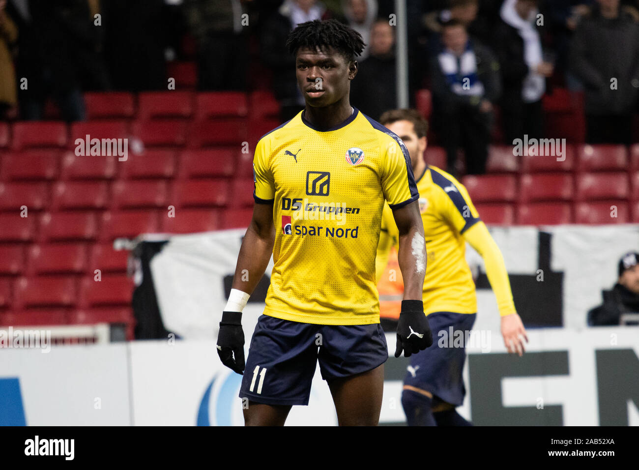 Copenhagen, Denmark, 24th, November 2019. Emmanuel Sabbi (11) of Hobro IK seen during the 3F Superliga match between FC Copenhagen and Hobro IK at Telia Parken. (Photo credit: Gonzales Photo - Dejan Obretkovic). Stock Photo