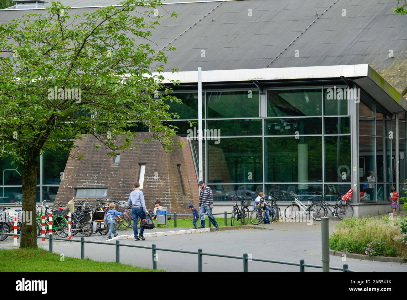 Hallenbad Mitte, Badestraße, Münster, Nordrhein-Westfalen, Deutschland Stock Photo