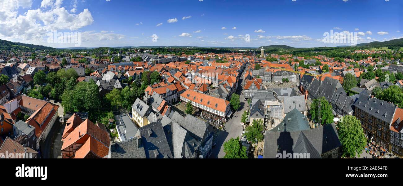 Übersicht, Altstadt, Quedlinburg, Sachsen-Anhalt, Deutschland Stock Photo
