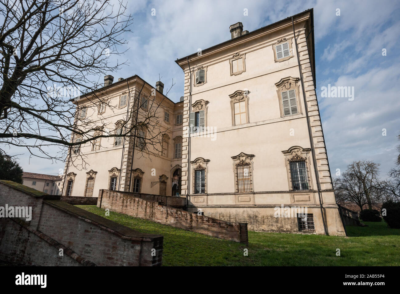 The Museo Giuseppe Verdi musical museum in Busseto, Parma, Emilia Romagna, Italy, dedicated to the famous Italian opera composer born nearby, exterior Stock Photo
