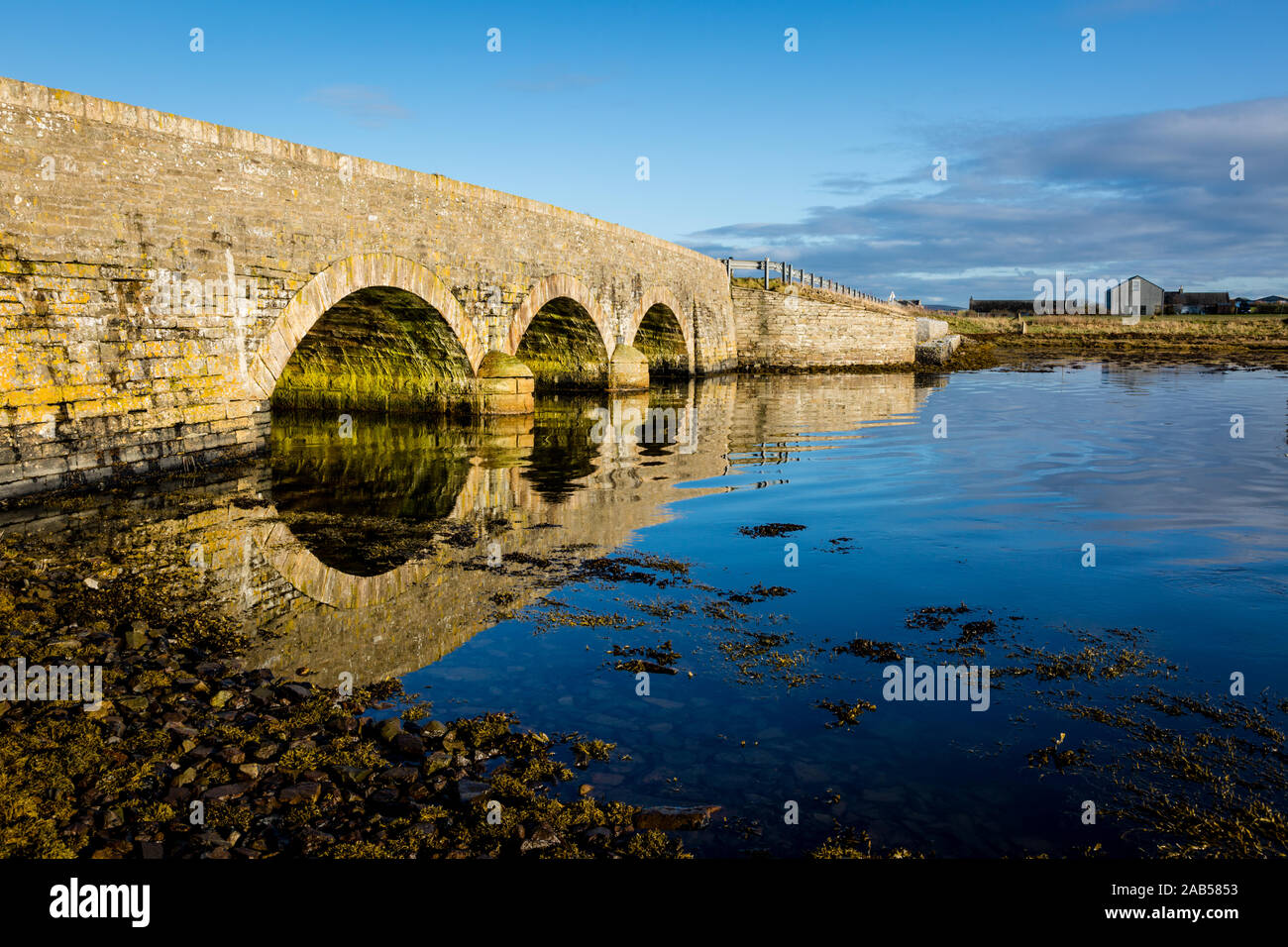 The Bridge of Waithe, Orkney Islands, Scotland, UK Stock Photo