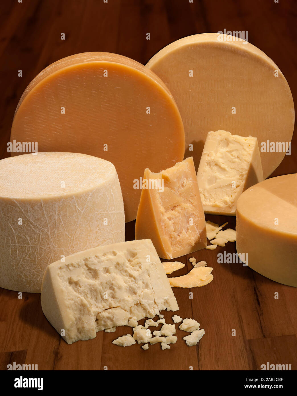 Italian Cheeses Stock Photo Alamy