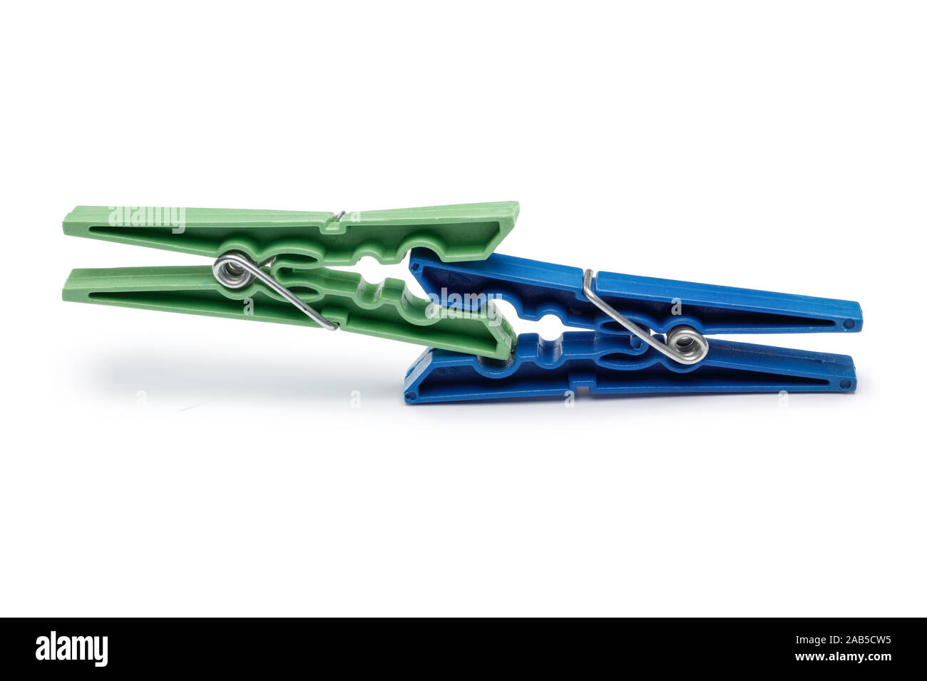 Plastic clothespin isolated on white background Stock Photo Alamy